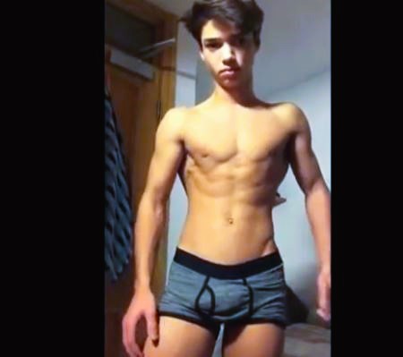 Hunk showing banana